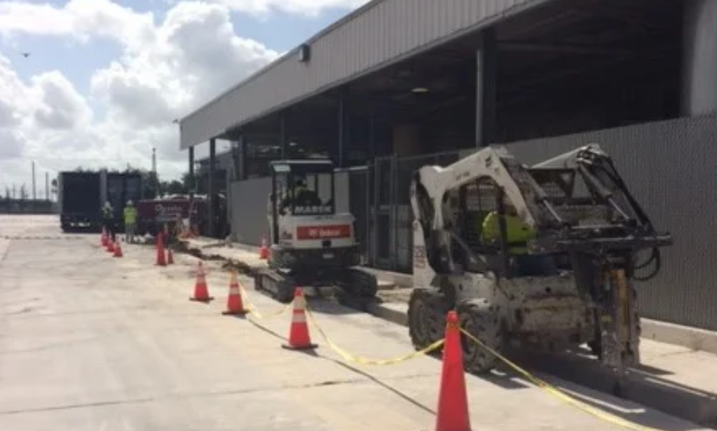 Removal of old concrete foundation — demolition in progress (9)